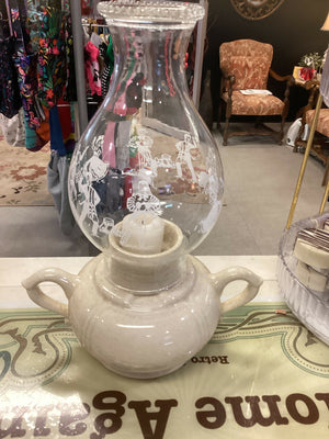 Vintage Hurricane Candle Lamp