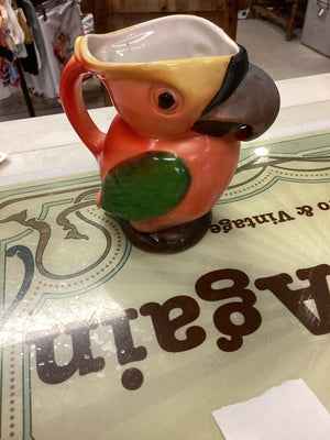 Vintage German Made Parrot Pitcher
