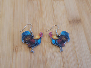 Rooster earrings - 33rd St W