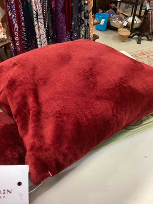 Vintage Velveteen DeepRed Pillows