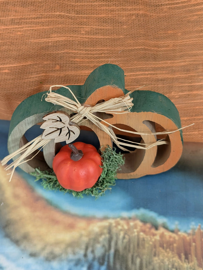 Wood pumpkin