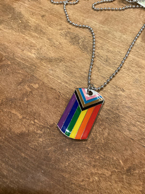 Pride Dog Tag Pendant