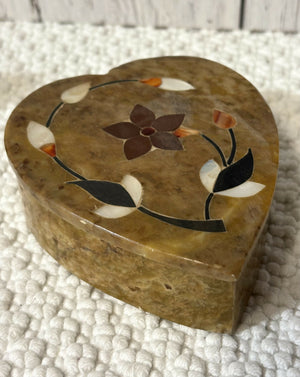 CARVED STONE TRINKET BOXES