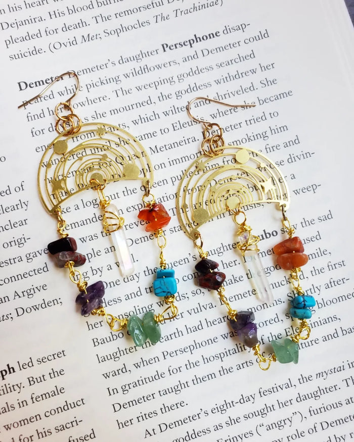 Colorful Cosmos Earrings