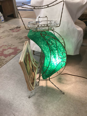 Vintage Spaghetti Moon Ashtray/Lamp/Magazine Rack