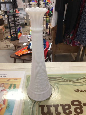 Vintage Milk Glass Vase