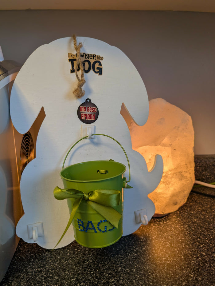 Double dog leash holder