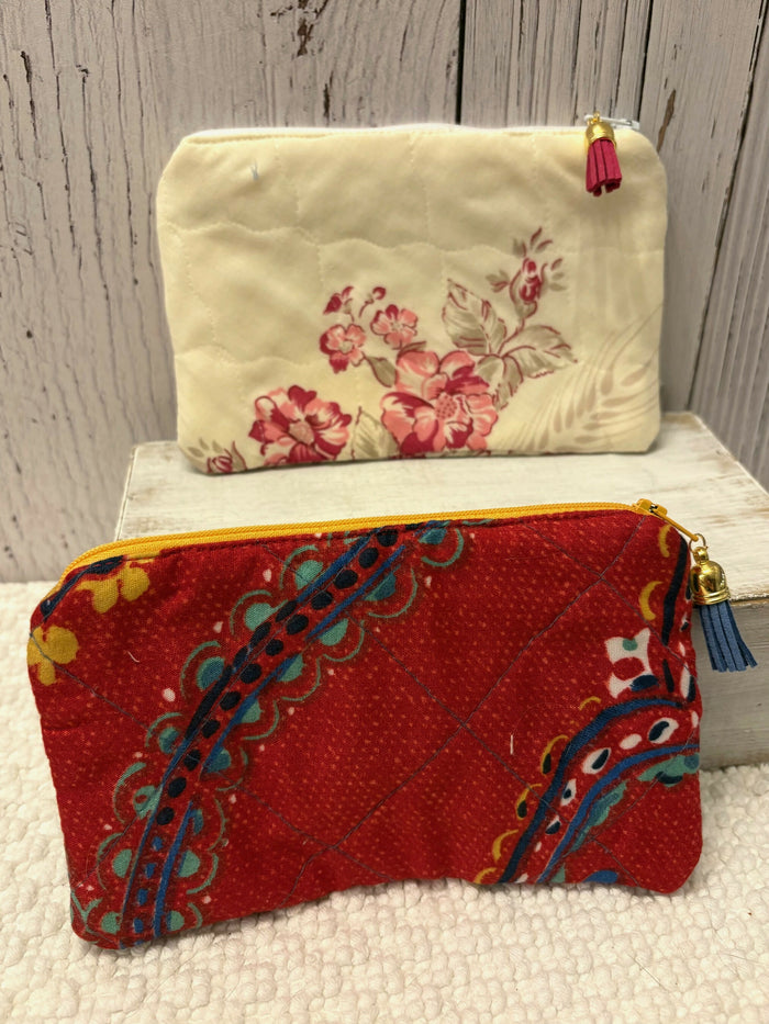 HANDMADE COIN PURSES or XS MAKEUP BAG (selection varies in store)