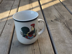Vintage Rooster coffee mug