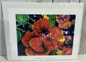 NASTURTIUM PRINT, SIGNED