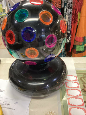 Vintage Spinning Flashing Colours Disco Ball