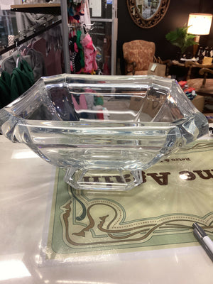 Vintage JG Durand Pedestal Bowl 24% Lead Crystal