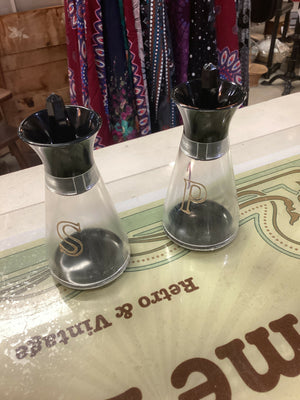 Vintage MCM Acrylic Salt & Pepper