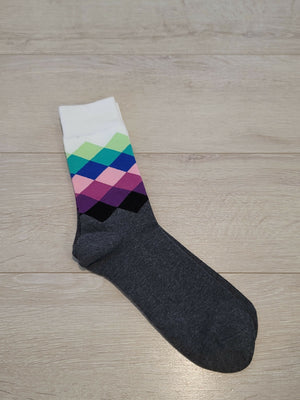 Diamond pattern socks - 33rd St W