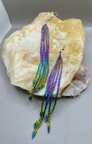 Purple Yellow Fringe Ombre