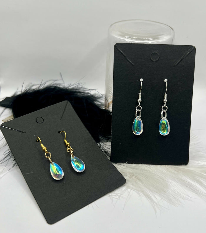 Electroplated Glass Earrings