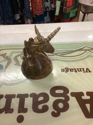 Vintage Brass Unicorn
