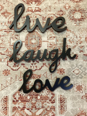 Vintage Wood Live, Love, Laugh Wall Decor