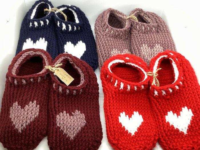 Ladies Heart slippers