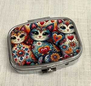Cat-Themed Pillboxes