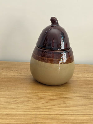 Vintage lidded pear