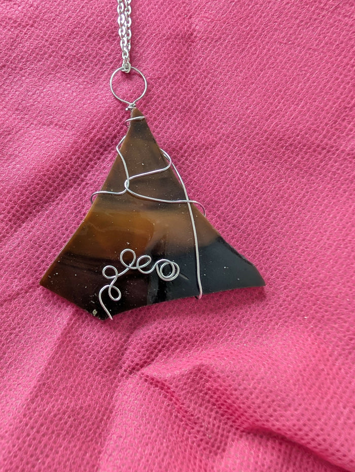 Wire wrapped necklace