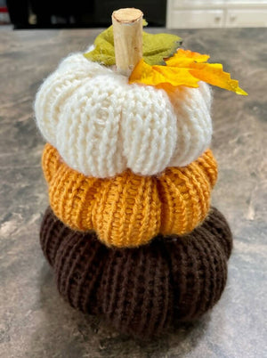 Halloween Knit pumpkin stack -33rd