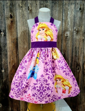 Princess Retro Swing Dress. Size 6/7 Years