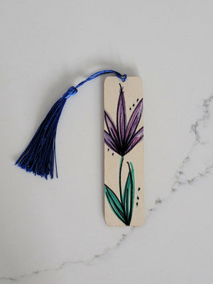 Handmade Bookmark- PURPLE FLOWER- Available at 33rd st location
