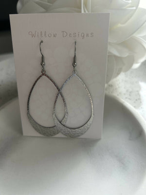 Large Stainless Steel Dangly Earrings