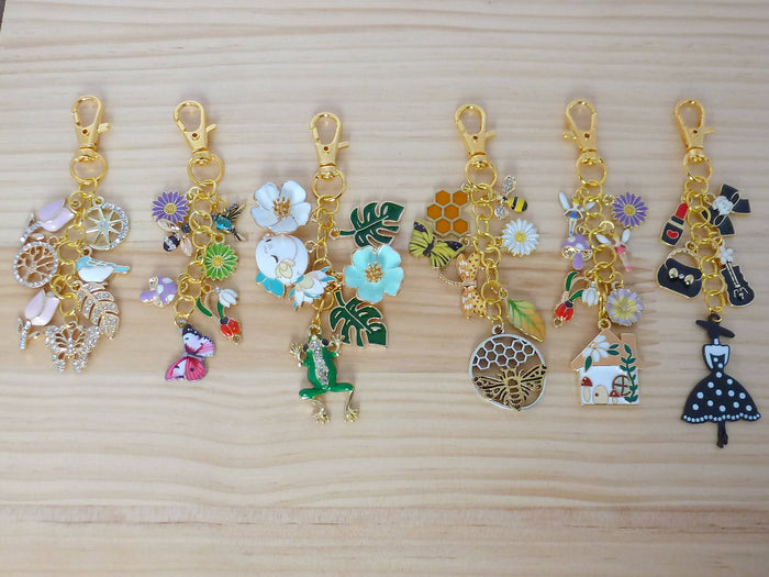 Flower Themed Backpack or Purse Charms