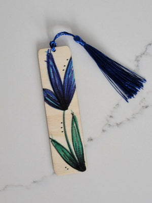Handmade Bookmarks- BLUE FLOWER- Available at 33rd st location