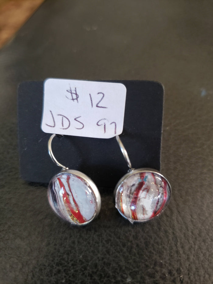 Stainless steel leverback earrings