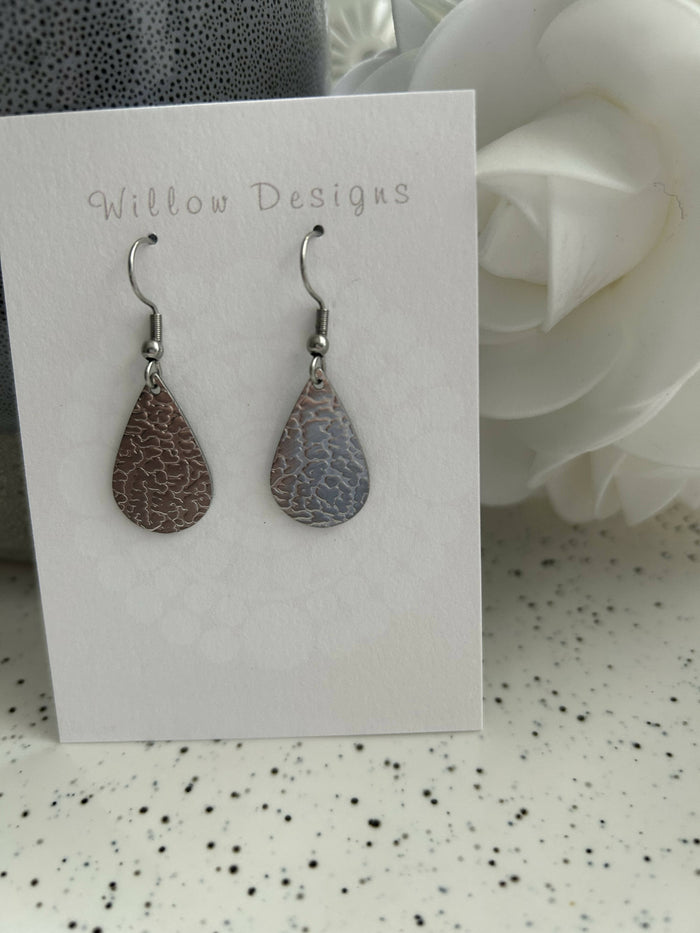 Stainless Steel Teardrop Earrings