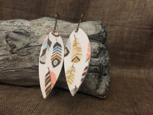Leaf style earrings