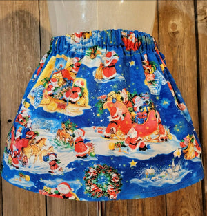 Santa's Village Skirt with Elastic Waistband. Size 2-4 years
