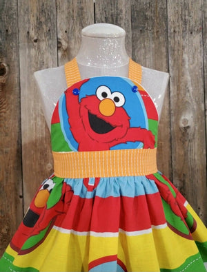 Elmo Retro Swing Dress. Size 4/5 Years