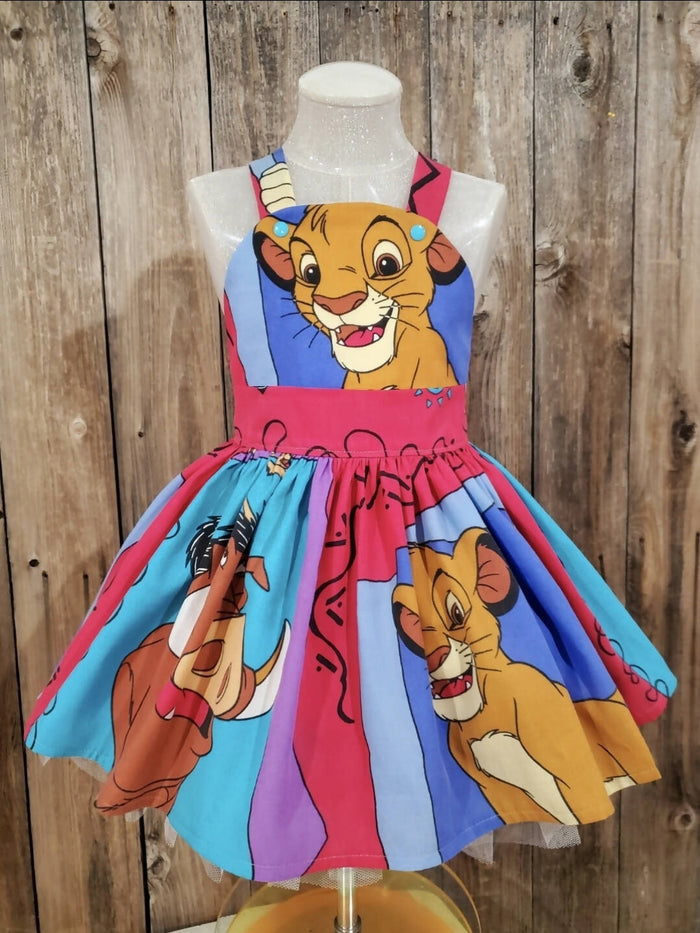 Lion King Retro Swing Dress. Size 4/5 Years