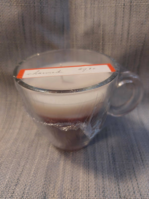 Coffee Mug Candle with Charm