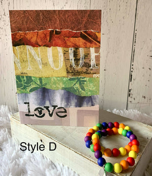 COLLAGE PRIDE RAINBOW GREETING CARDS, 33rd Street location