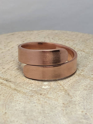 Copper Wrap Ring/ by Simply De novo Creations