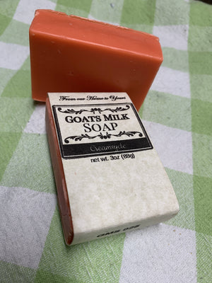 Creamsycle goats milk soap