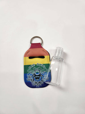 Hand Sanitizer Holder Keychain "Bee Kind" Available at the 33rd St. location