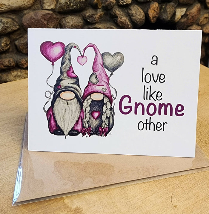 Gnome Love Greeting card