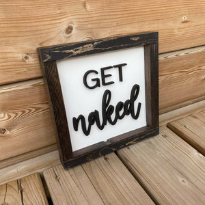 Get Naked 3D Sign