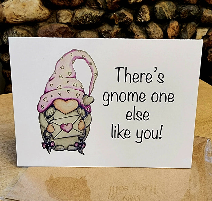 Gnome love Greeting Card 2