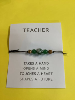 Beaded Rope Teacher Bracelet