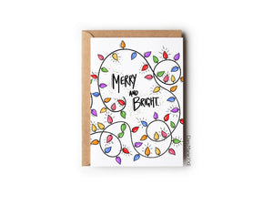 Merry and Bright 5 Pack - Greeting Card