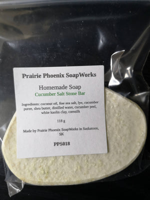 Cucumber Salt Stone Homemade Soap