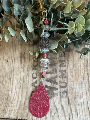 Red Keychain/ by Simply de novo Creations